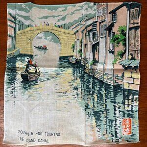 New Vintage Cotton Handkerchief Grand Canal Unisex